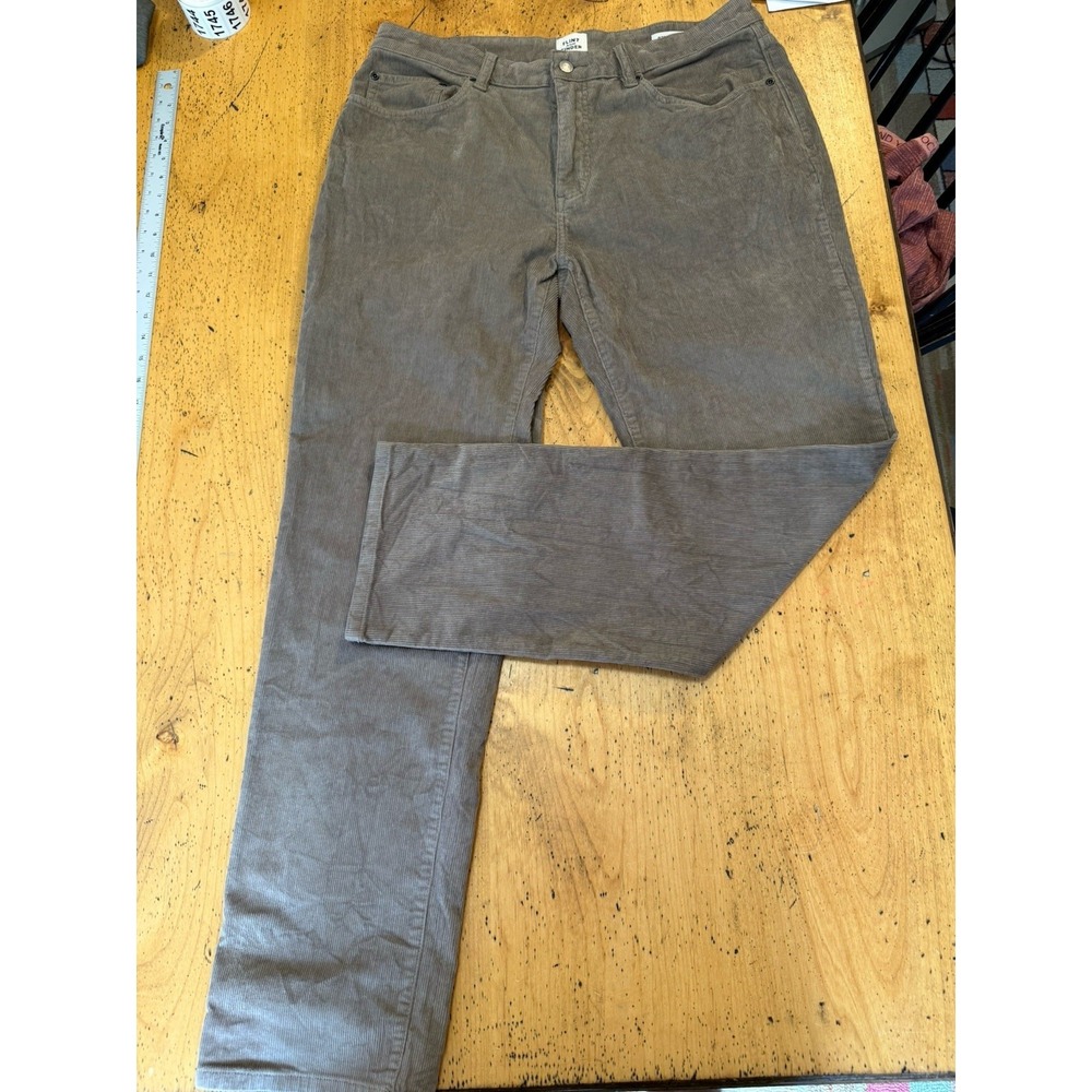 Flint And Tinder Pants Mens 34x32 Brown Corduroy Straight Stretch 5 Pocket Chino